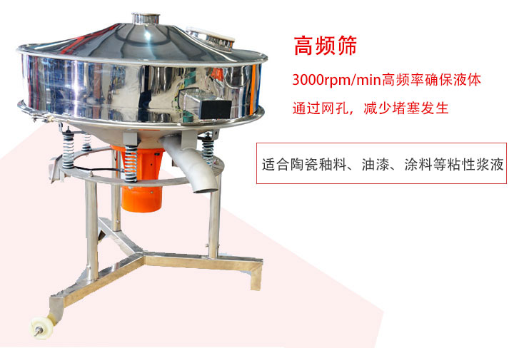 該產品是針對漿液過濾設計的一種高頻篩分機。